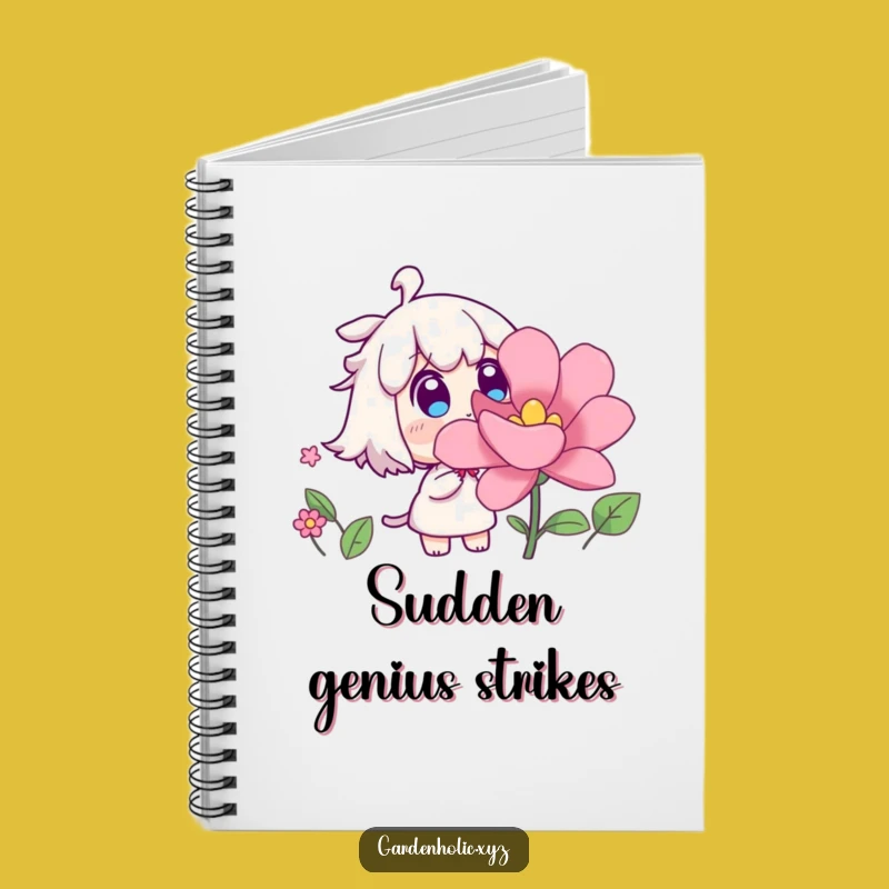 Funny Surprised Flower Notebook - Jot Down Surprises Funny Gift