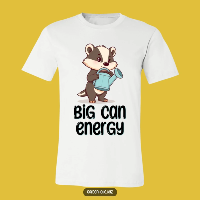 Funny Determined Badger T-Shirt: Big Goals Humor, Perfect Funny Gift for Toughies