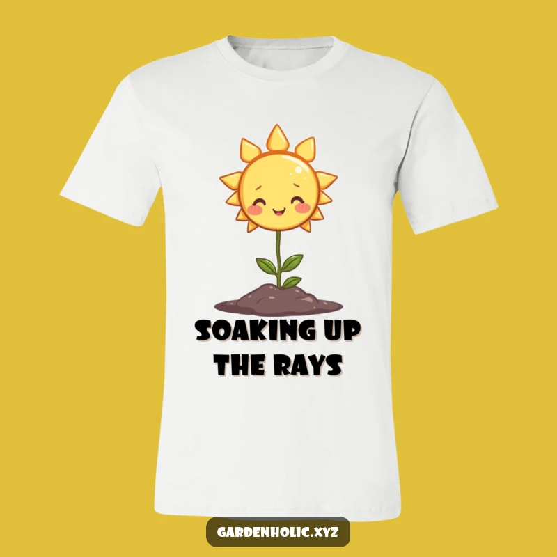 Funny Sun Shine T-Shirt - Cheerful Plant Growth Tee Gift