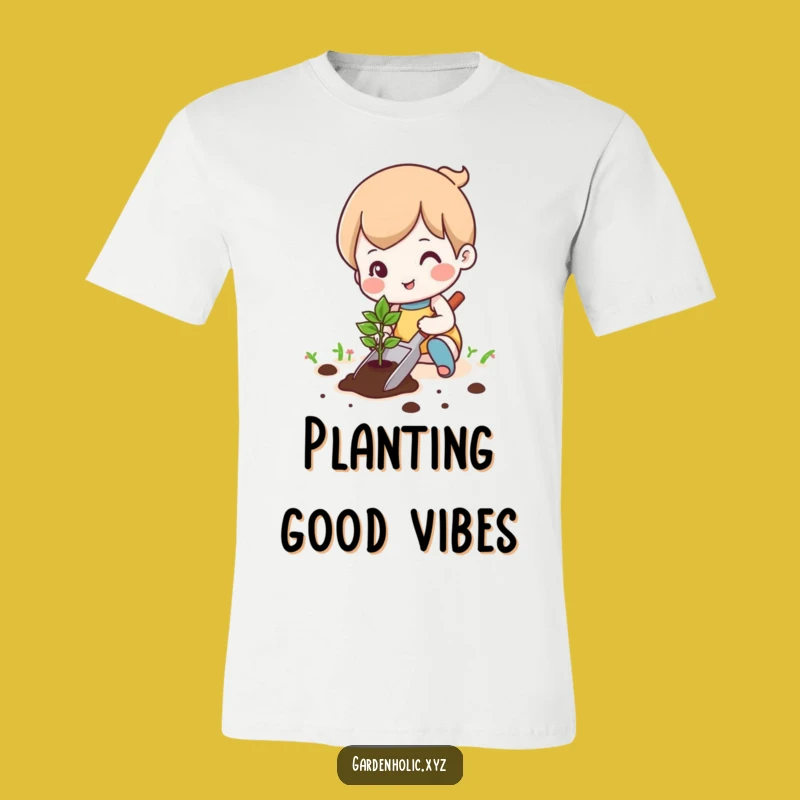 Funny Cute Gardener T-Shirt: Plant Smiles, Awesome Funny Gift Idea