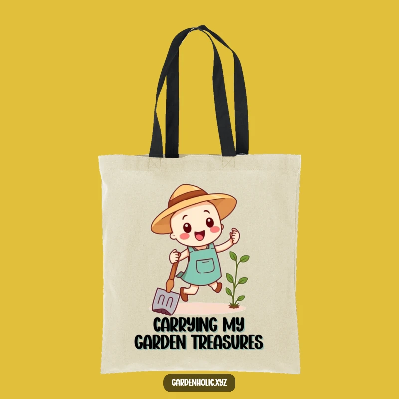 Funny Hoe Tote Bag - Cheerful Garden Hop Canvas Gift