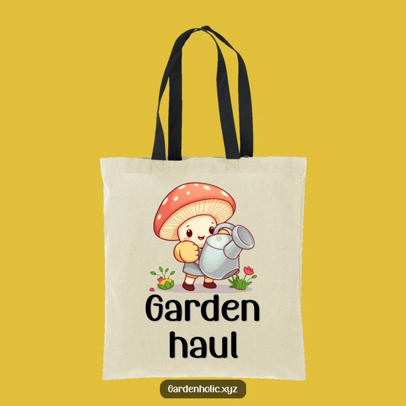 Funny Mushroom Gardener Tote: Carry Your Tools & Charm, Perfect Funny Gift