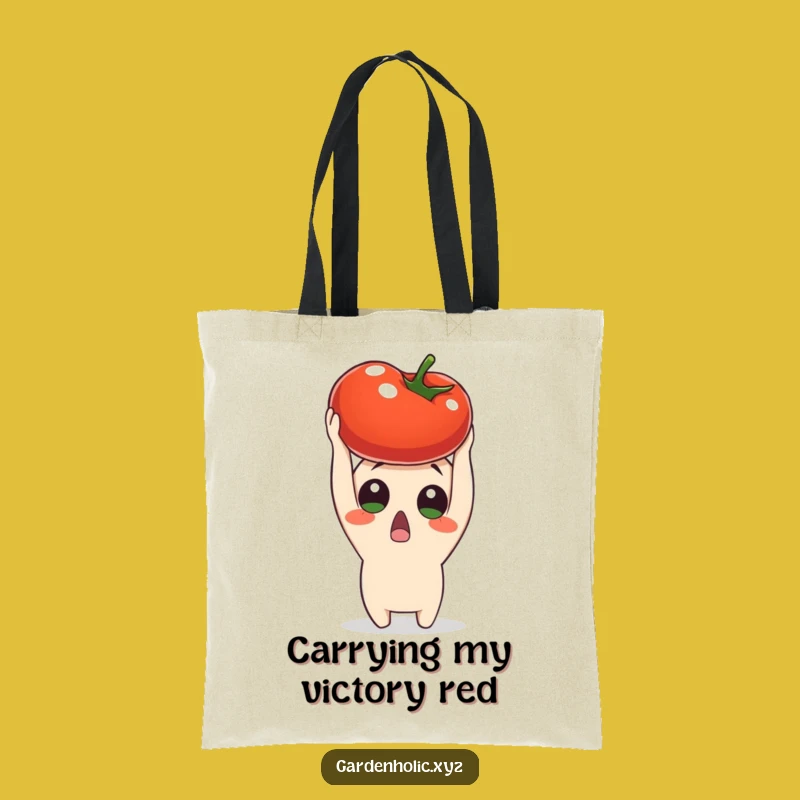 Funny Surprised Tomato Tote Bag - Carry Your Amazing Finds with Joy